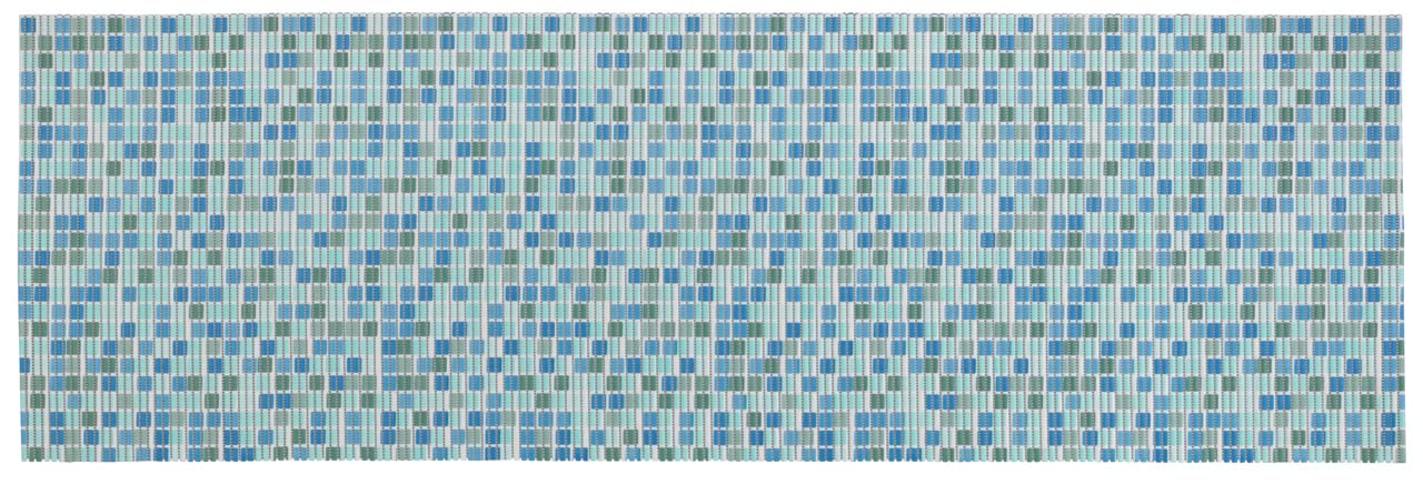 WENKO Weichschaummatte Mosaic, rutschfeste Bodenmatte, vielseitig nutzbar als pflegeleichter Duschvorleger & schmutzabweisender Küchenläufer, hygienisch, atmungsaktiv, zuschneidbar, 200 x 65 cm
