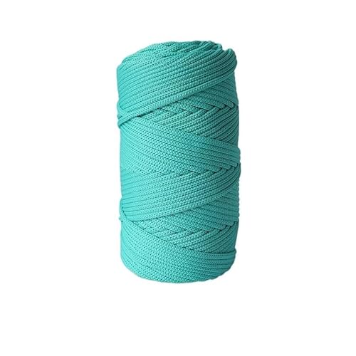 300 g, 4 mm, große Rolle, rundes Garn, Polyester-Nylon-Mischgewebe, Perlengarn, gesäumter Teppich, gewebtes rundes Seil, Farbverlauf-Bodenmattenlinie (Color : 3. Soft Blue)