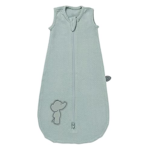 Nattou Babyschlafsack für den Sommer aus 100 % Baumwolle (Stretch-Jersey), TOG 0.5, Ca. 60 cm, Luna und Axel, Grün