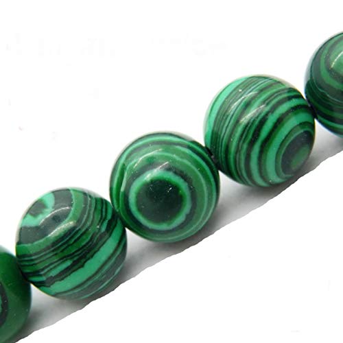 Fukugems Naturstein perlen für schmuckherstellung, verkauft pro Bag 5 Stränge Innen, Malachite Synthetic 8mm