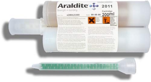 Araldite 2011 | 200 ml Doppelkartusche mit ZMS | Huntsman | Zwei Komponenten 2K Klebstoff Kleber | Klebstoffkartusche | Epoxid Harz Epoxidharzkleber Epoxidharz Epoxidkleber Epoxidklebstoff