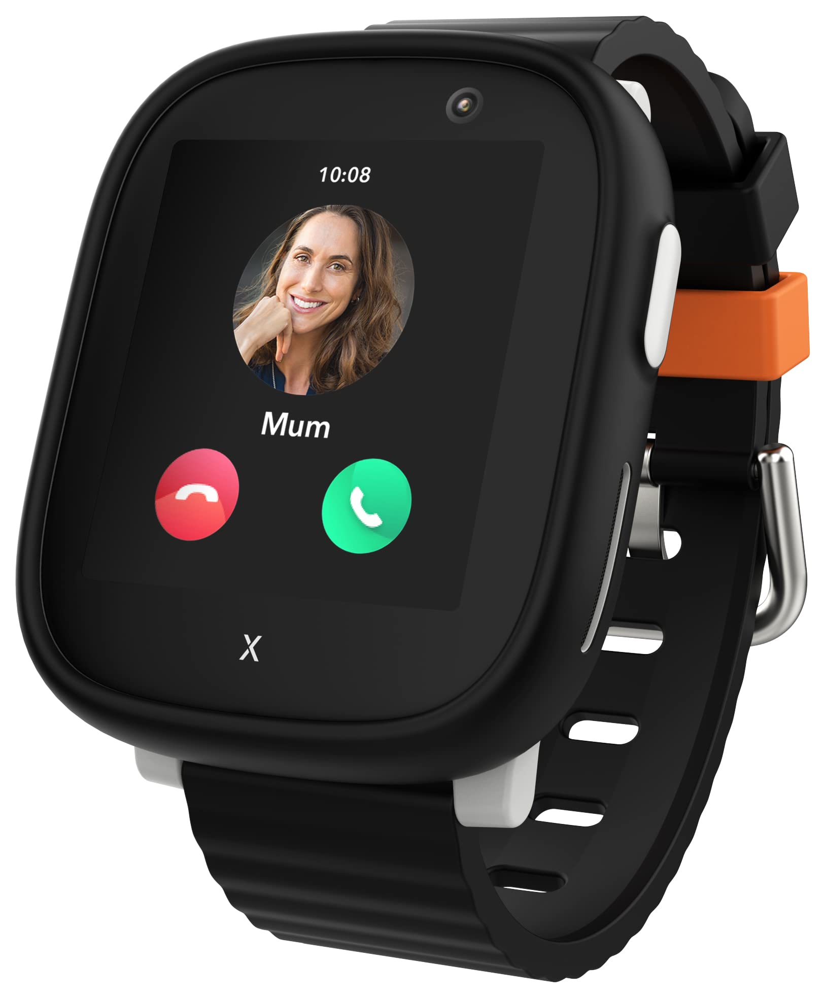 XPLORA X6 Play - wasserdichte Telefon Uhr für Kinder - 4G, Anrufe, Nachrichten, Schulmodus, SOS-Funktion, GPS, Kamera, Schrittzähler - 2 Jahre Garantie (SCHWARZ)