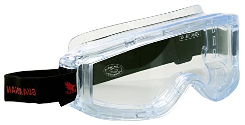 Eagle GUTRSG Arbeitsschutzbrille mit elastisch verstellbarem Stirnband, geeignet für heruntergestufte Brillen