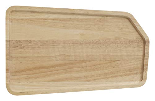 Stanley Rogers Servierbrett 35 x 22 cm, hochwertiges Käsebrett, Speisebrett aus Holz, vielseitiges Schneidbrett, Brett zum Servieren von Käse, rechteckiges Brotzeitbrett (Farbe: Braun)