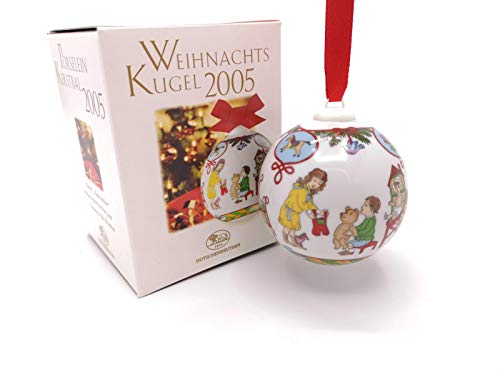 Hutschenreuther Porzellan Weihnachtskugel 2005 in der Originalverpackung NEU 1.Wahl