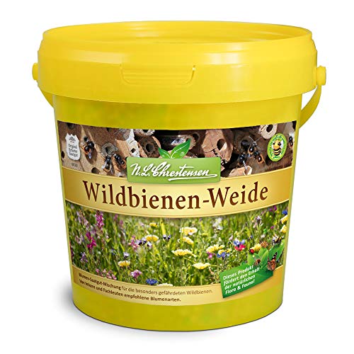 N.L.Chrestensen 6010 Wildbienen-Weide im 1 l Eimer für 100-200 m² (Blumenmischung)