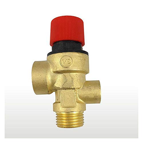 FANGCHENG Magnetventil DN15 G1/5.1 cm Druckentlastungsventil für Warmwasserbereiter Kessel Warmwassertank Sicherheitsventil Steuerwert 1,5-8 bar (Spezifikation :2,5 bar)