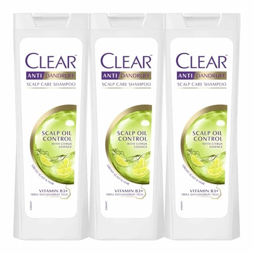 3X CLEAR Damen Scalp Oil Control Shampoo 400ml Set
