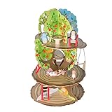 roba Baumhaus '4 Jahreszeiten', Holz Spielzeug-Baum mit 4 Spielseiten, inklusive Tieren und Zubehör