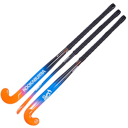 KOOKABURRA Unisex Jugend Sirene, Junior-Hockeyschläger, blau/orange, 71,2 cm (28 Zoll)