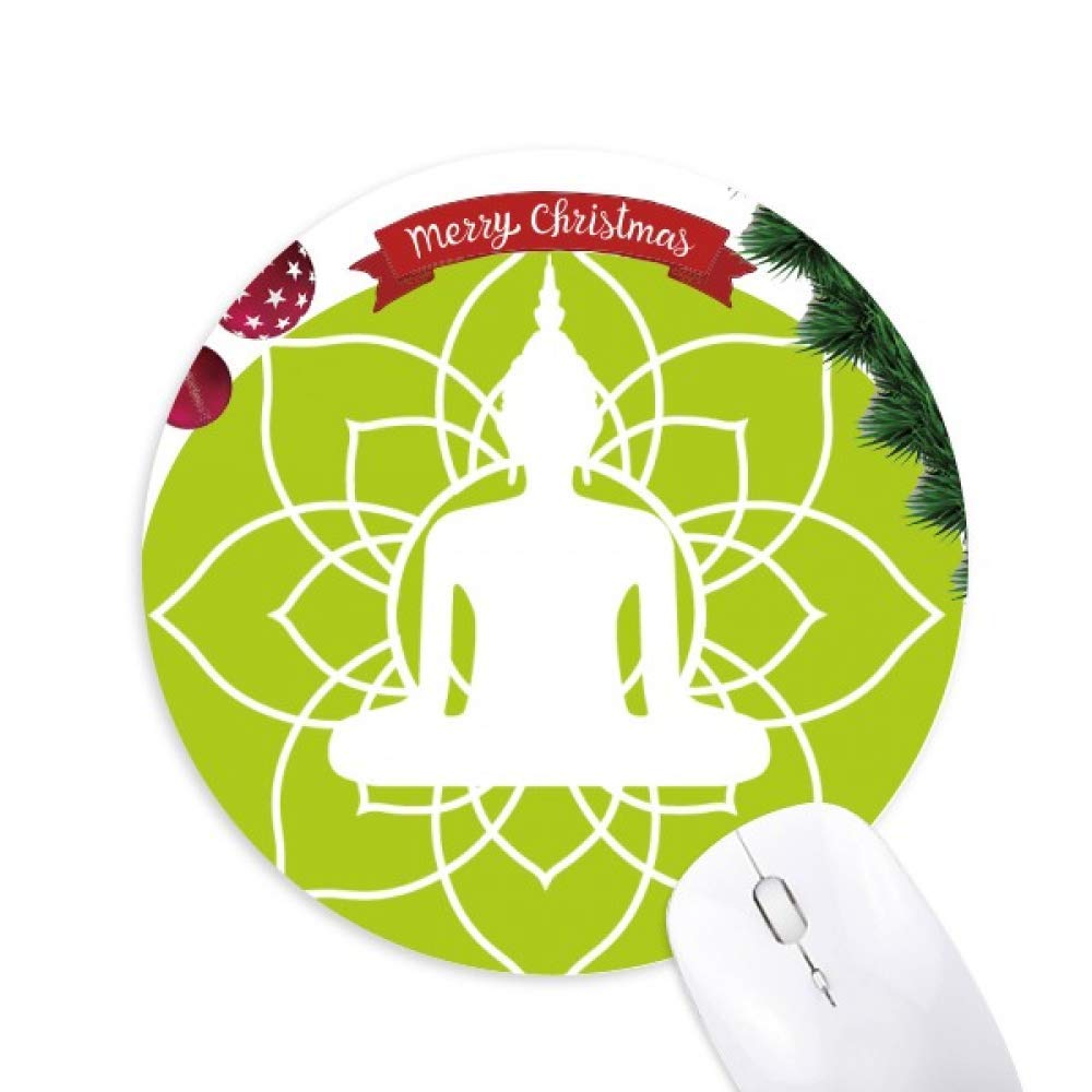 Lotus breitet unendlichen Geist rund um Gummi Maus Pad Weihnachtsbaum Mat