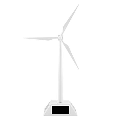 Raguso Windmühle Modell Mini Windmühle Modell Solarbetriebenes Desktop-Dekor Kindergeschenke