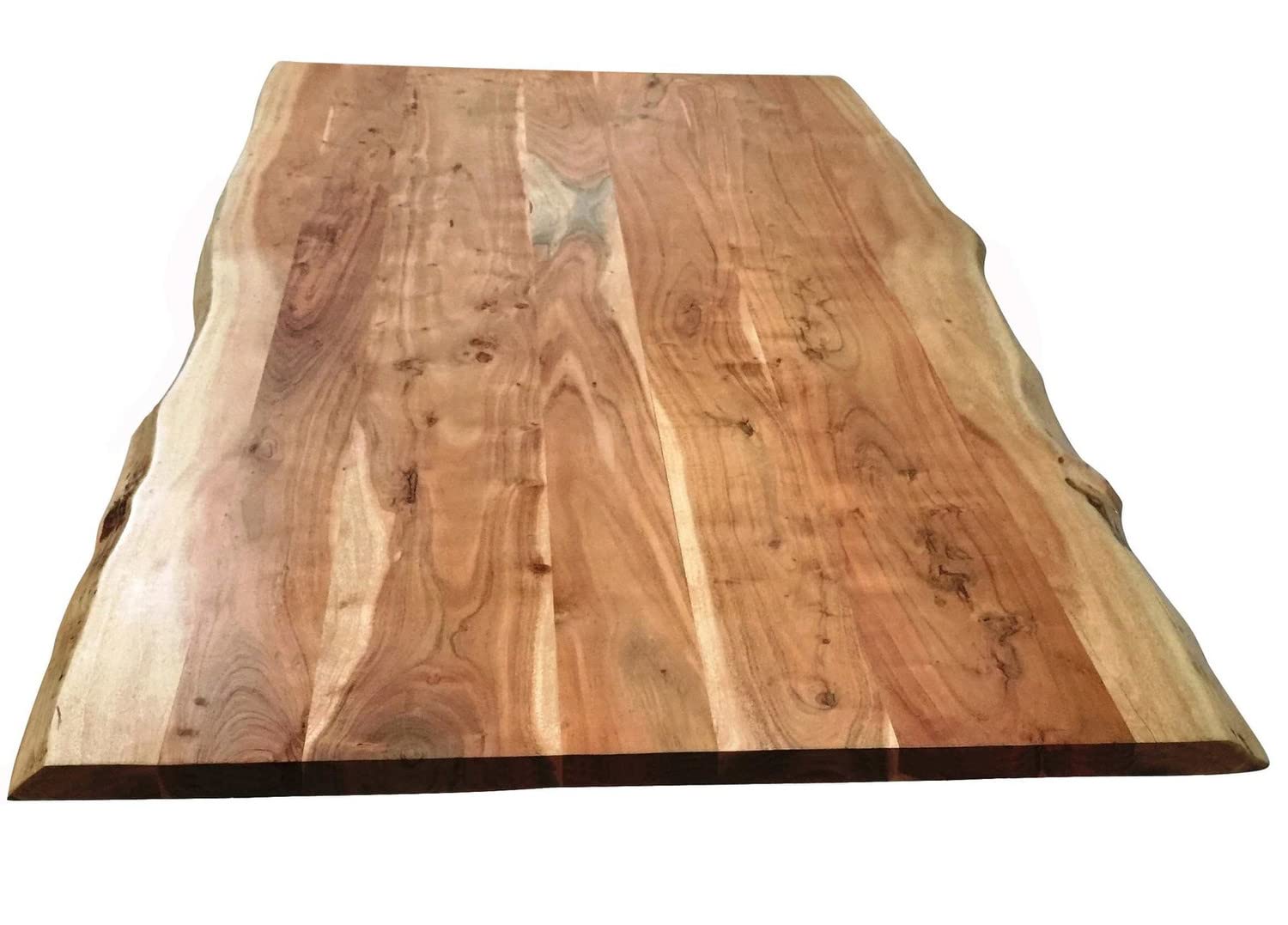 TOPS & TABLES Akazie massiv gebeizt, lackiert und gewachst Tischplatte 240x100 cm natur