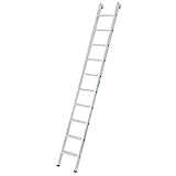 Stufen-AnlegeLeiter, (Alu), Arbeitshöhe 4,15 m,Leiternlänge 2,7 m, Stufenanzahl 10, Gewicht 5,0 kg