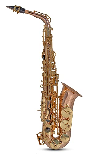 Roy Benson Eb-Alt Saxophon MOD:AS-202G Bronze Korpus lack., inkl. leichtem Rechtecketui
