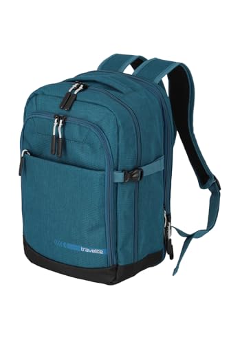 Travelite Handgepäck Rucksack, Laptop Rucksack 13 Zoll, KICK OFF, Cabin Backpack, Praktischer Rucksack mit Aufsteckfunktion, 40 cm, 20-23 Liter