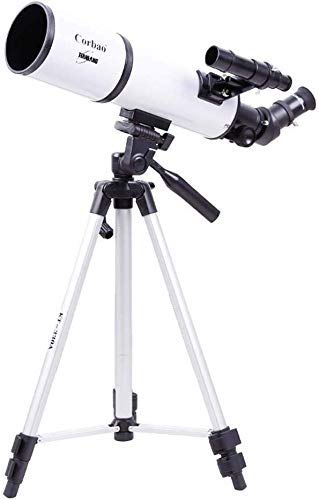 Portable Refractor Telescope Fully Coated Glass Optics Ideal Telescope for Beginners 675 Times Practical Telescope WOWCSXWC