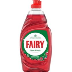 Fairy sauber und frisch Granatapfel und Geißblatt Spülmittel 383 ML (10 Stück)