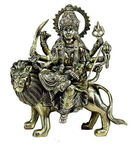 eSplanade Messing-Statue Maa Durga MATA Rani Idol für Zuhause Mandir (21,6 cm) Messing-Statue Maa Durga MATA Rani Idol für Zuhause Mandir (21,6 cm)