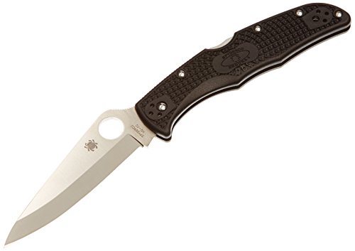 Spyderco Herren Messer Endura Plain, schwarz, One Size