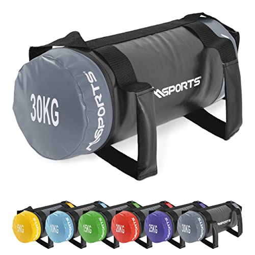 MSPORTS Power Bag Premium 5-30 kg Fitness Bag - Sandsack für Functional Fitness Gewichtssack (30 kg)