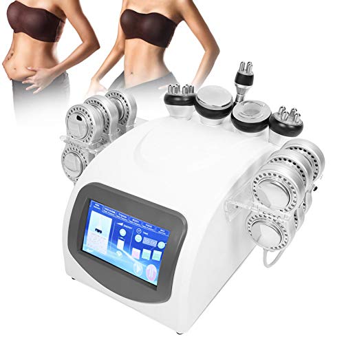 Body Slimming Machine, 6 in 1 RF Fettverbrennungs-Body Slimming Machine Ultraschall-Anti-Cellulite-Beauty-Maschine(EU)