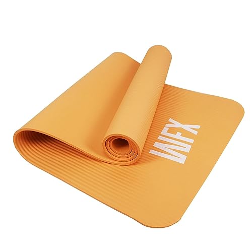 #DoYourFitness x World Fitness - Fitnessmatte Yogamatte »Yogini« - 183 x 61 x 1 cm - rutschfest & robust - Gymnastikmatte ideal für Yoga, Pilates, Workout, Outdoor, Gym & Home - Orange