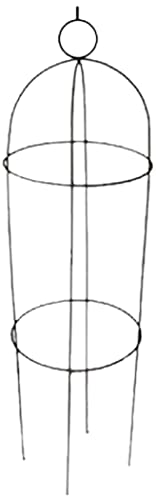 Kingfisher Gartenobelisk aus Stahl für draußen, Rahmen für Rosenranken, 1,9 Meter
