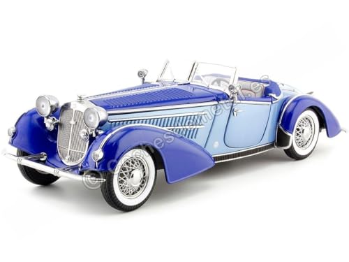 1939 Horch 855 Special Roadster Blau Bitono 1:18 Sun Star 2408