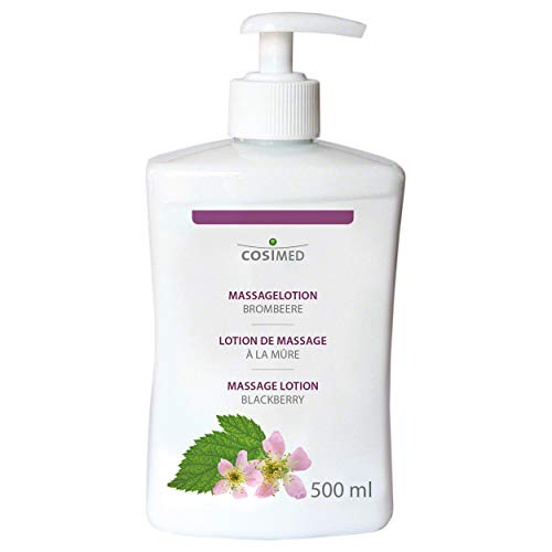 cosiMed Massageöl Brombeere mit Druckspender, Wellness Massage Öl, 500 ml