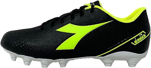 Diadora Herren Pichichi 6 Mg14 Fussballschuh, Black Yellow FL Dd White, 46 EU