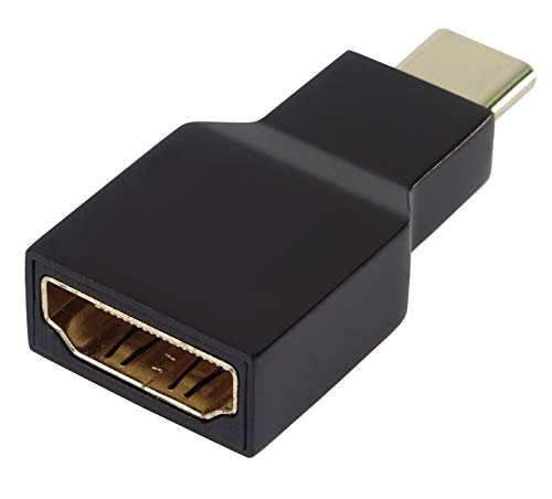 PremiumCord USB-C zu HDMI Konverter, Auflösung 4K 2160p Full HD 1080p, vergoldete Anschlüsse, schwarz