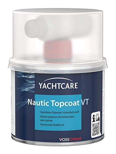 Yachtcare Nautic Topcoat VT 500g, weiß - leicht zu verarbeitender Polyester Schlusslack