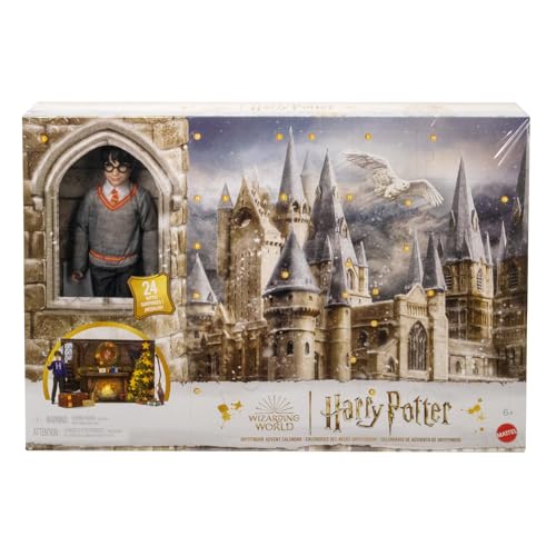 Harry Potter-Spielzeug, Gryffindor Adventskalender mit ca. 30 cm großer Harry Potter-Modepuppe mit 24 Überraschungszubehörteilen - HND80