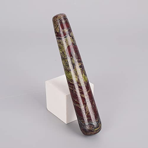 Naturstein-Massagestab Kristallquarz Gua Sha Wandwerkzeug 110 mm, Opalit QINTINYIN (Color : Dragon Blooded)