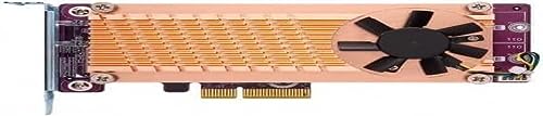Qnap Dual M.2 22110/2280 SATA SSD Erweiterungskarte (PCIe Gen2 X 2), Low-Profile Bracket vorinstalliert, Low-Profile Flat und Full Height sind gebündelt PCIe Gen3x4, M.2 PCIe SSD X 4, PCIe Gen3 x8 host