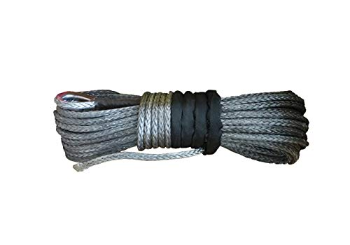 YZLP Seilwinde, 12 mm x 40 m, synthetisches Seil, Seilschnur für 4 x 4/ATV/UTV/SUV/Offroad Recovery