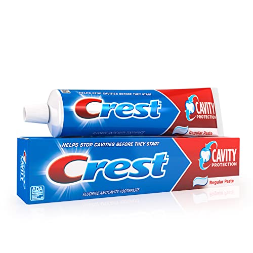 Crest Cavity Protection Toothpaste, Regular, 8.2 Oz (Pack of 6) by Crest (English Manual)