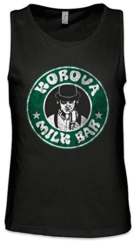 Urban Backwoods Korova Milk Bar Herren Männer Tank Top Training Shirt Schwarz Größe 5XL