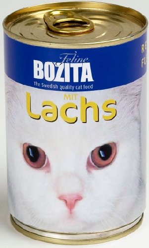 Bozita Cat mit Lachs 410 g Dose Katzen-Nassfutter 97% Fleisch