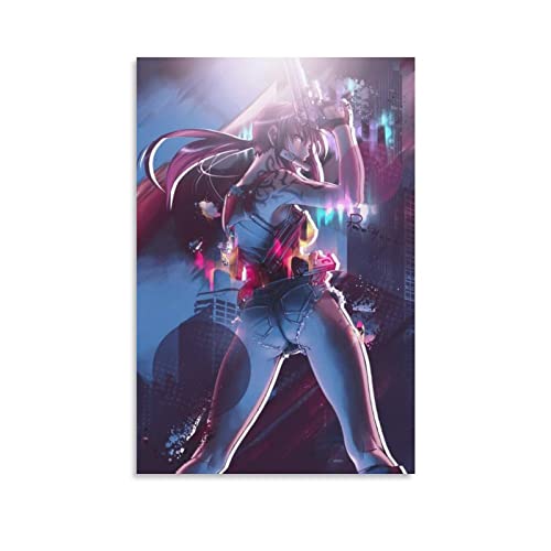 XINXUN Revy Anime-Poster, Schwarze Lagune, 9 Poster, Kunstdruck, Wandbild, Foto, Poster, hängendes Bild, Familie, Schlafzimmer, Dekoration, Geschenk, 50 x 75 cm