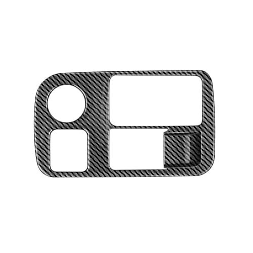 Interieur Zubehör Für Hyundai Für IONIQ 6 Carbon Faser Stil Scheinwerfer Einstellung Schalter Abdeckung Trim Auto Innere Mittelkonsole Scheinwerfer Control Schalter Schalttafel Rahmen Trim