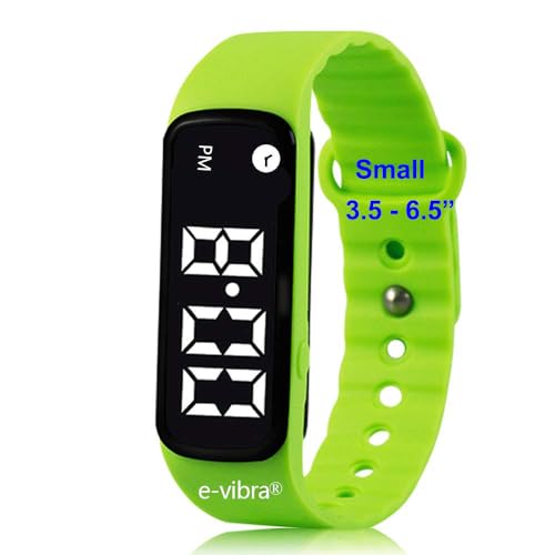 e-vibra Premium Töpfchentraining Uhr Vibrationsalarm Erinnerung Uhr Medizinische Erinnerungsuhr - mit Timer und 10 täglichen Alarmen (Hellgrün - Klein)