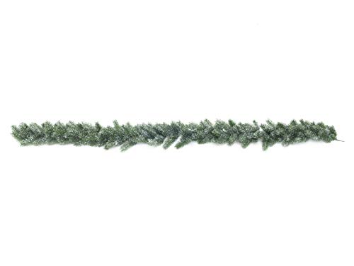 artplants.de Deko Tannengirlande, PE Nadeln, beschneit, 180cm - Künstliche Girlande - Weihnachtsdekoration