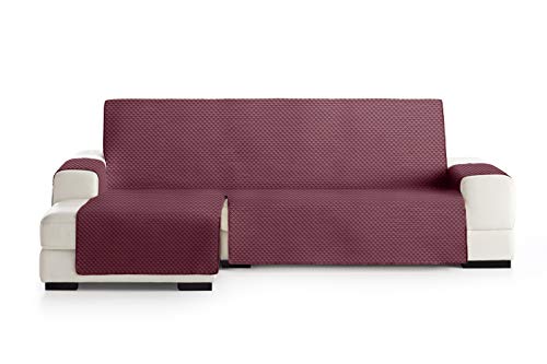 Eysa Oslo Sofa überwurf, Polyester, C/8 burdeaux-grau, Chaise Longue 240 cm. Geeignet für Sofas von 250 bis 300 cm