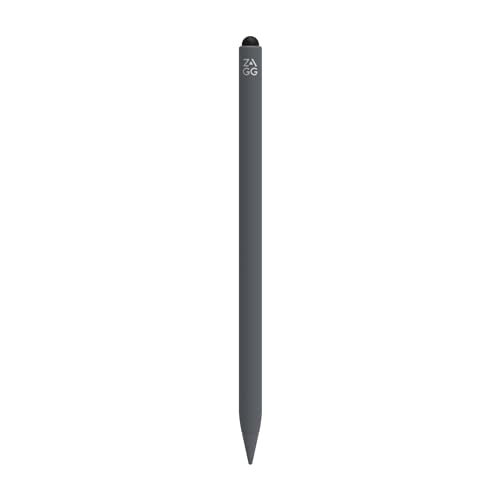 ZAGG Pro Stylus 2, Stylus Pen, Wireles charging, Magnetic, Dual Tip Stylus, Compatible for iPad, Grey
