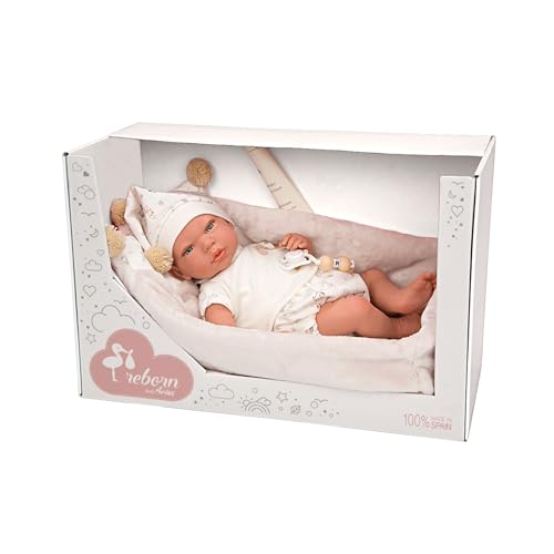 Arias Puppe Reborn 40 cm ADAY Beige C/CAPAZO