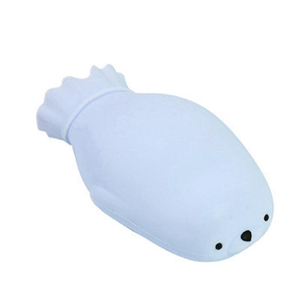 480 ml Cartoon Seal Shaped Siliocne Mini Wärmflasche Tragbare Heiße Kälte Therapie Winter Handwärmer Schmerzlinderung Tasche Heißwasserbeutelabdeckung
