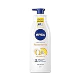 NIVEA Feuchtigkeitsspendende Körpermilch Q10 + Vitamin C 400 ml, straffende Creme für trockene Haut in 10 Tagen, straffende Körpercreme für 48 Stunden