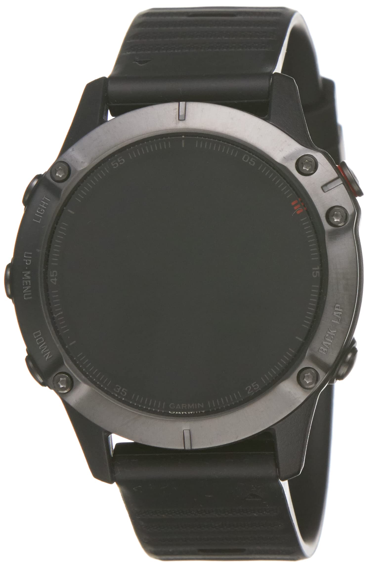 Garmin Fenix GPS-Uhr, 6 Sapphire, Multisport, Carbon-Grau mit schwarzem Band, 47mm